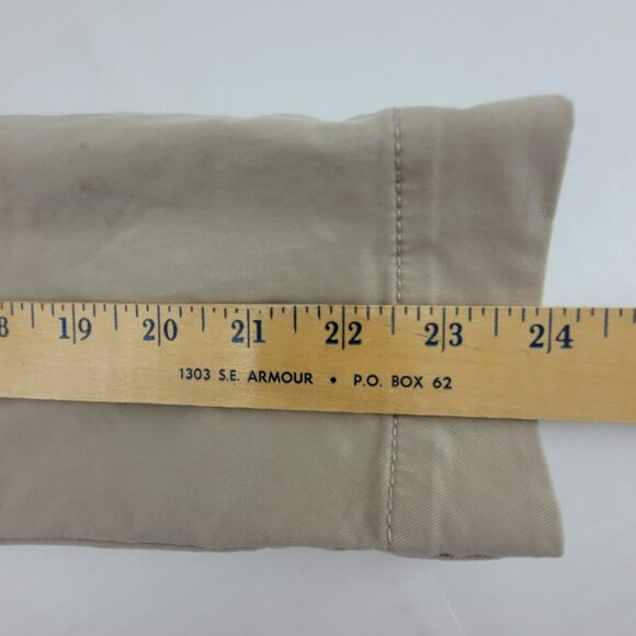 Eddie Bauer Jacket Womens 4 Khaki Legend Wash Blazer Twill Denim Utility Chore - Picture 11 of 13